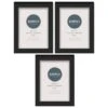 Simply Everyday 4 X 6" Block Frames 3pk - Black -Home Haven Shop 278309 3pk simply everyday block frames 4x6 black