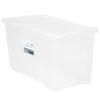 B&M Large Storage Box With Lid 110L - Clear 2 B&M Large Storage Box With Lid 110L - Clear -Home Haven Shop 284861 110l storage box with lid clear 2
