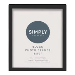 Simply Everyday 8 X 10" Block Frames 3pk - Black -Home Haven Shop 290765 3pk simply everyday block frames 8x10 black 3