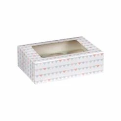 Betty Winters Cupcake Boxes 4pk -Home Haven Shop 320783 4pk cupcake boxes holds 6 pastel triangles 2
