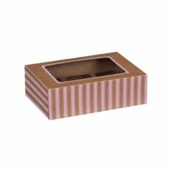 Betty Winters Cupcake Boxes 4pk -Home Haven Shop 320783 4pk cupcake boxes holds 6 pink 2