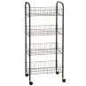 Beldray 4 Tier Multipurpose Trolley - Black -Home Haven Shop 328911 beldray 4 tier multipurpose trolley black