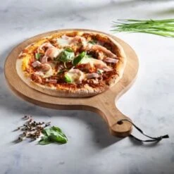 B&M Wooden Pizza Board -Home Haven Shop 346842 wooden chop and serve board
