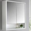 Norsk High Gloss Bathroom Mirror Cabinet -Home Haven Shop 347094 norsk double wall unit