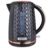Goodmans Textured Kettle 1.7L - Black & Rose Gold -Home Haven Shop 354906 goodmans black and rose gold textured kettle 1 7l