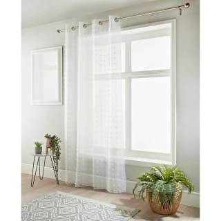 LoftStudio Pompom Voile 55 X 90" - White 3 LoftStudio Pompom Voile 55 X 90" - White