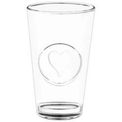 B&M Heart Glasses 4pk -Home Haven Shop 356238 set of 4 hert embossed glasses 2