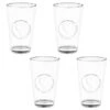 B&M Heart Glasses 4pk -Home Haven Shop 356238 set of 4 hert embossed glasses group