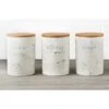 B&M Marble Effect Kitchen Canisters 3pc -Home Haven Shop 356820 storage canisters marble effect tea coffee sugar main