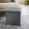 B&M Heritage Storage Ottoman - Grey -Home Haven Shop 365965 heritage storage ottoman