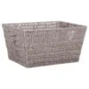 B&M Vannes Heart Cut Out Wicker Basket - Grey -Home Haven Shop 366019 heart cut out wicker basket grey