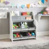 Mobel Storage With Bookshelves -Home Haven Shop 366929 6 bin storage with bookshelves