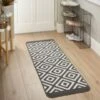 B&M Buddy Geo Twist Pile Runner - Charcoal -Home Haven Shop 370071 buddy geo twist pile runner 50x150cm charcoal 2