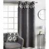 B&M Jenson Geo Velvet Panel 54 X 86" - Grey 1 B&M Jenson Geo Velvet Panel 54 X 86" - Grey -Home Haven Shop 373214 jenson geo grey