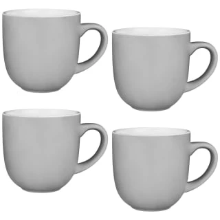Simply Everyday Gloss Mugs 4pk - Grey 3 Simply Everyday Gloss Mugs 4pk - Grey