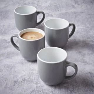Simply Everyday Gloss Mugs 4pk - Grey 7 Simply Everyday Gloss Mugs 4pk - Grey - Image 5