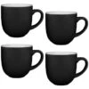 Simply Everyday Gloss Mugs 4pk - Black -Home Haven Shop 380121 4pk simply everyday mugs black 3