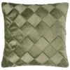 B&M Basket Weave Velvet Cushion - Sage -Home Haven Shop 380438 basket weave velvet cushion sage
