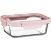 B&M Pink Glass Food Container - Large 1 B&M Pink Glass Food Container - Large -Home Haven Shop 380659 glass food container pink large 2