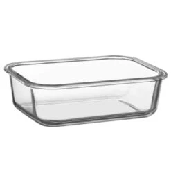 B&M Pink Glass Food Container - Large -Home Haven Shop 380659 glass food container pink large