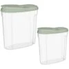 B&M Cereal Storage Container Set 2pk - Sage -Home Haven Shop 380752 cereal storage set 2 peice sage
