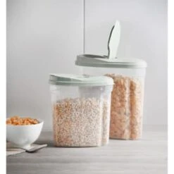 B&M Cereal Storage Container Set 2pk - Sage -Home Haven Shop 380752 cereal storage set 2 peice sage 6