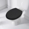 B&M Tongue & Groove Toilet Seat - Black -Home Haven Shop 383098 t and g toilet seat black