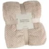 B&M Supersoft Waffle Throw - Stone -Home Haven Shop 383145 waffle stone throw
