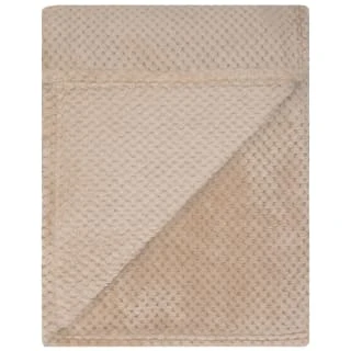 B&M Supersoft Waffle Throw - Stone 4 B&M Supersoft Waffle Throw - Stone - Image 2