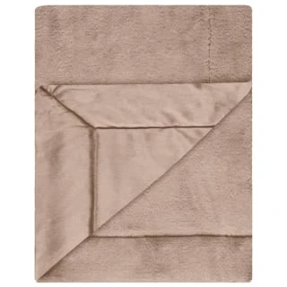 Heritage Collection Aspen Faux Fur Throw - Mink 5 Heritage Collection Aspen Faux Fur Throw - Mink - Image 3