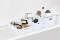 Soho Storage Tub 10 X 30 X 10cm - White -Home Haven Shop 384310 384319 384402 soho box white group