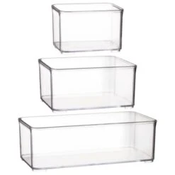 Clear Nestable Storage Tub - Large 7 Clear Nestable Storage Tub - Large -Home Haven Shop 385001 384979 384985 clear nestable box group 1