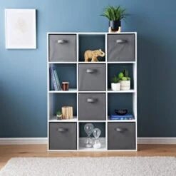 Lokken 12 Cube Shelving Unit With 6 Baskets