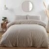 B&M Roma Brushed Herringbone King Duvet Set - Natural -Home Haven Shop 389747 389748 roma herringbone natural duvet set