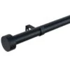 B&M Black Stud End Curtain Pole 70 - 120cm -Home Haven Shop 390236 390237 black stud end pole 2 1