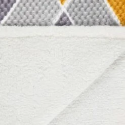 B&M Simply Geo Waffle Throw - Ochre -Home Haven Shop 394916 simply geo waffle throw ochre 4