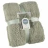 B&M Simply Two Tone Teddy Throw - Sage 1 B&M Simply Two Tone Teddy Throw - Sage -Home Haven Shop 394928 simply plain teddy throw sage 4
