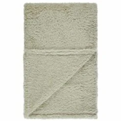 B&M Simply Teddy Sage Rolled Throw -Home Haven Shop 394930 teddy throw sage 4