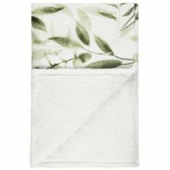 Winston Green Leaf Sherpa Throw -Home Haven Shop 394948 winston leaf sherpa throw green 2