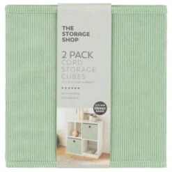 New Arrival -Home Haven Shop 395812 2pk lokken storage cubes sage