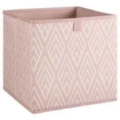 Lokken Printed Storage Cubes 2pk - Pink Diamond