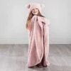 Simply Kids Hooded Sherpa Blanket - Blush 2 Simply Kids Hooded Sherpa Blanket - Blush -Home Haven Shop 400215 simply kids hooded sherpa blanket blush